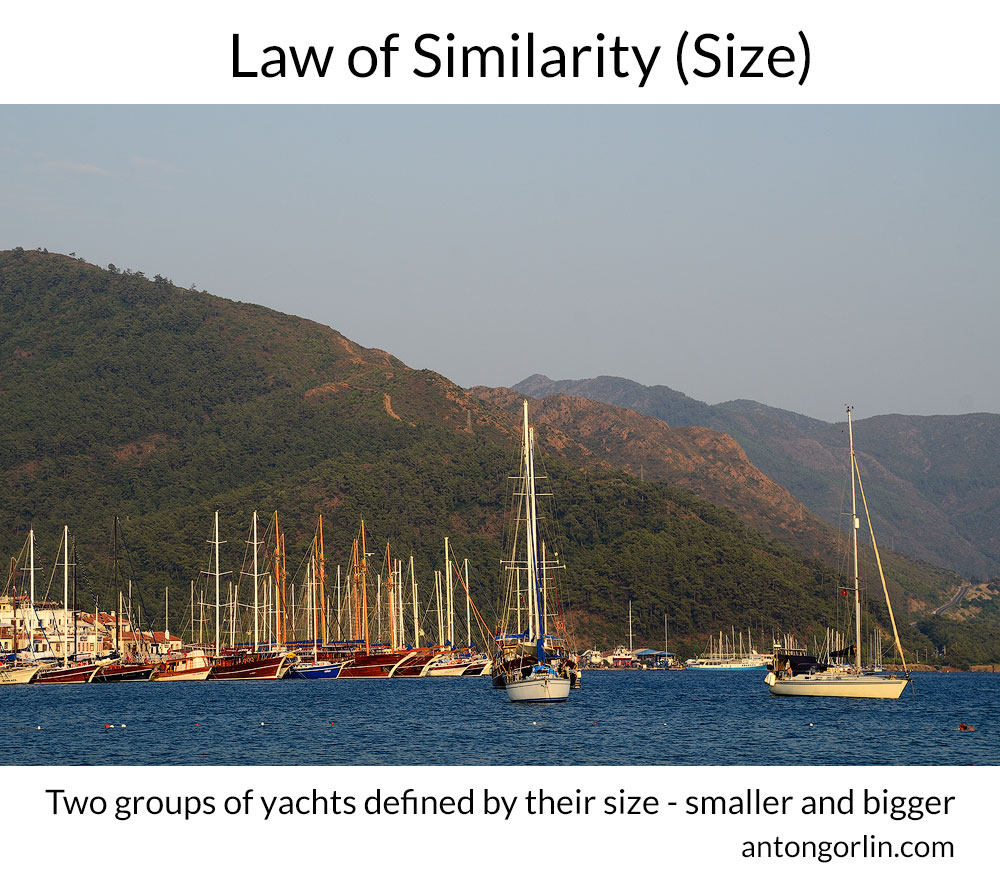 law of similarity size
