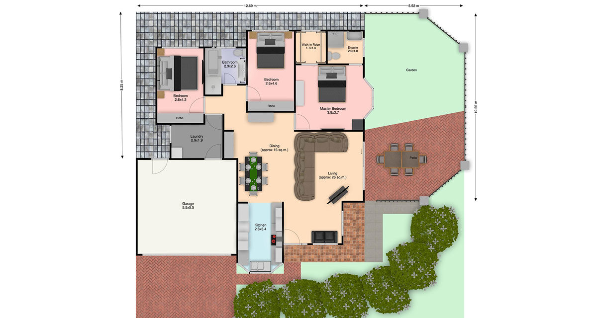 floor plan and site plan