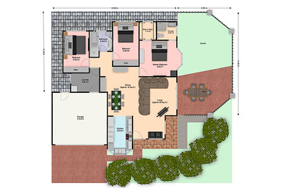 real estate floor plan site plan